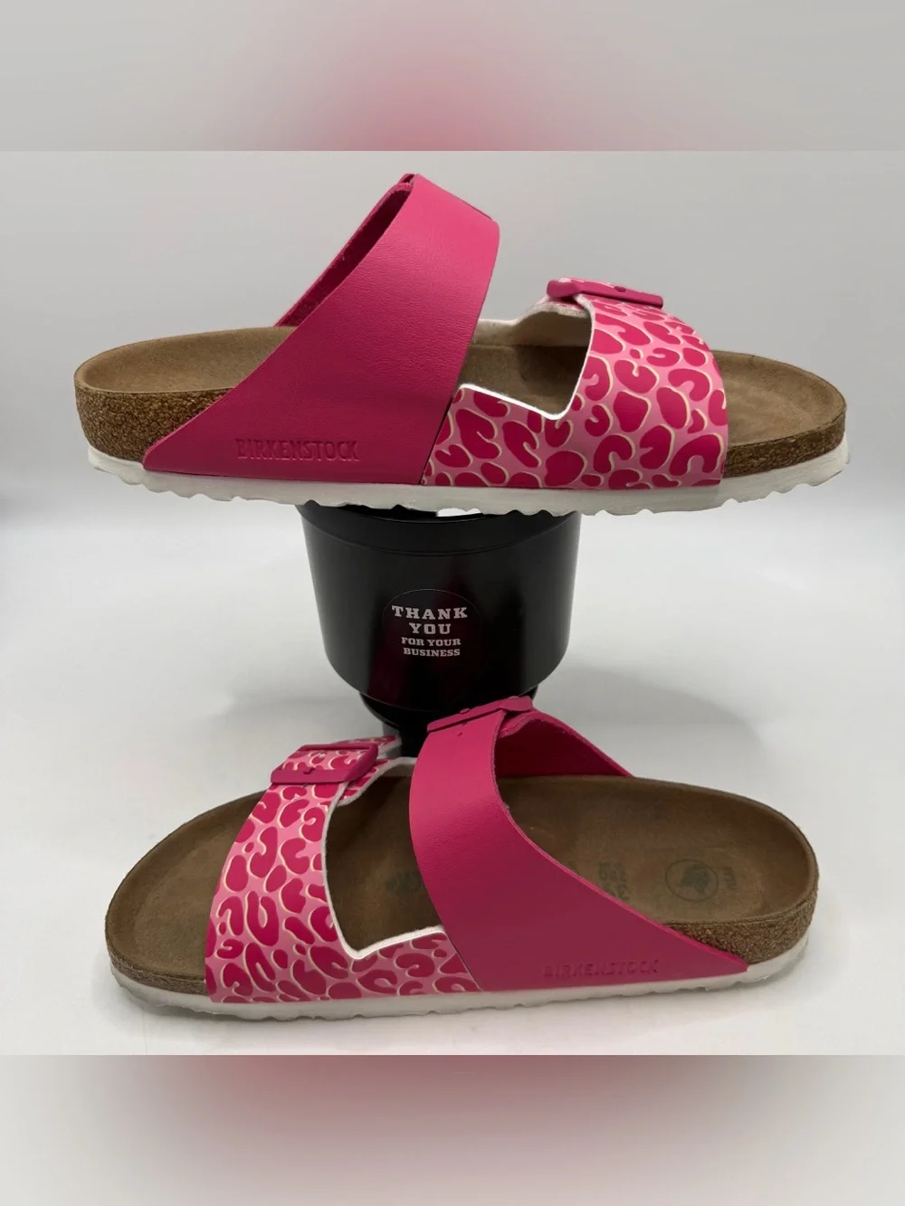 Birkenstock Arizona Vegan Pink Pattern Sandals Women’s EU39 - US8 - Picture 2 of 8